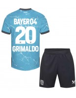 Bayer Leverkusen Alejandro Grimaldo #20 Kolmaspaita Lasten 2023-24 Lyhythihainen (+ shortsit)